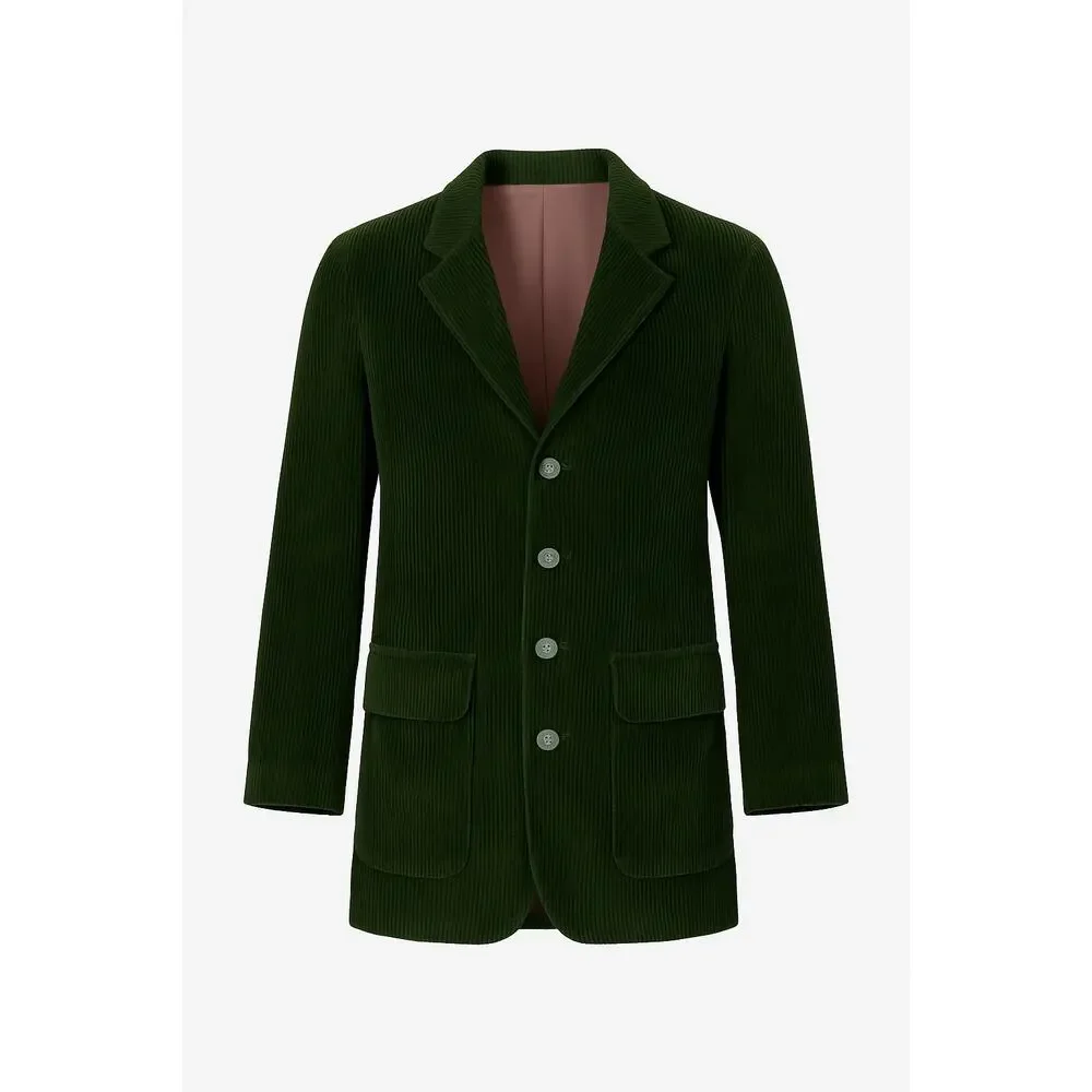 J. Crew Men's Size S Green Corduroy Jacket Fall Academia Oxford Office Fall